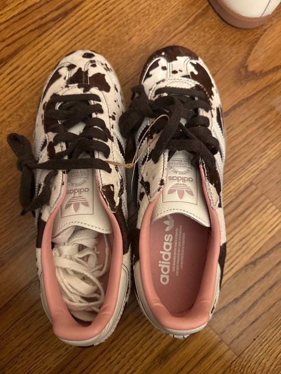 Adidas Shoes - Brand new with tags cow print adidas sambas
